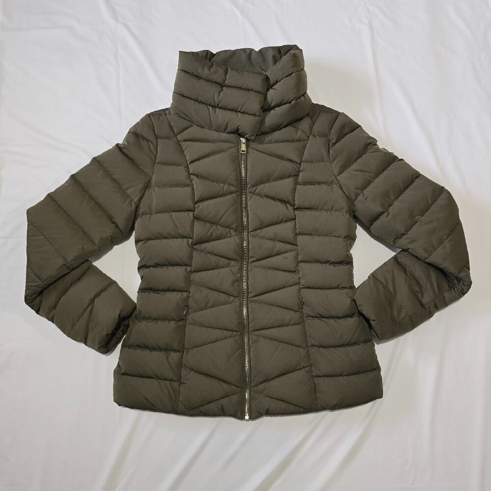 Guess - Down Filled Alyssa Winter Puffer Jacket - Olive Green - Medium